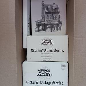 Three Classic Dept 56 Dickens Buildings RETIRED IN 90's